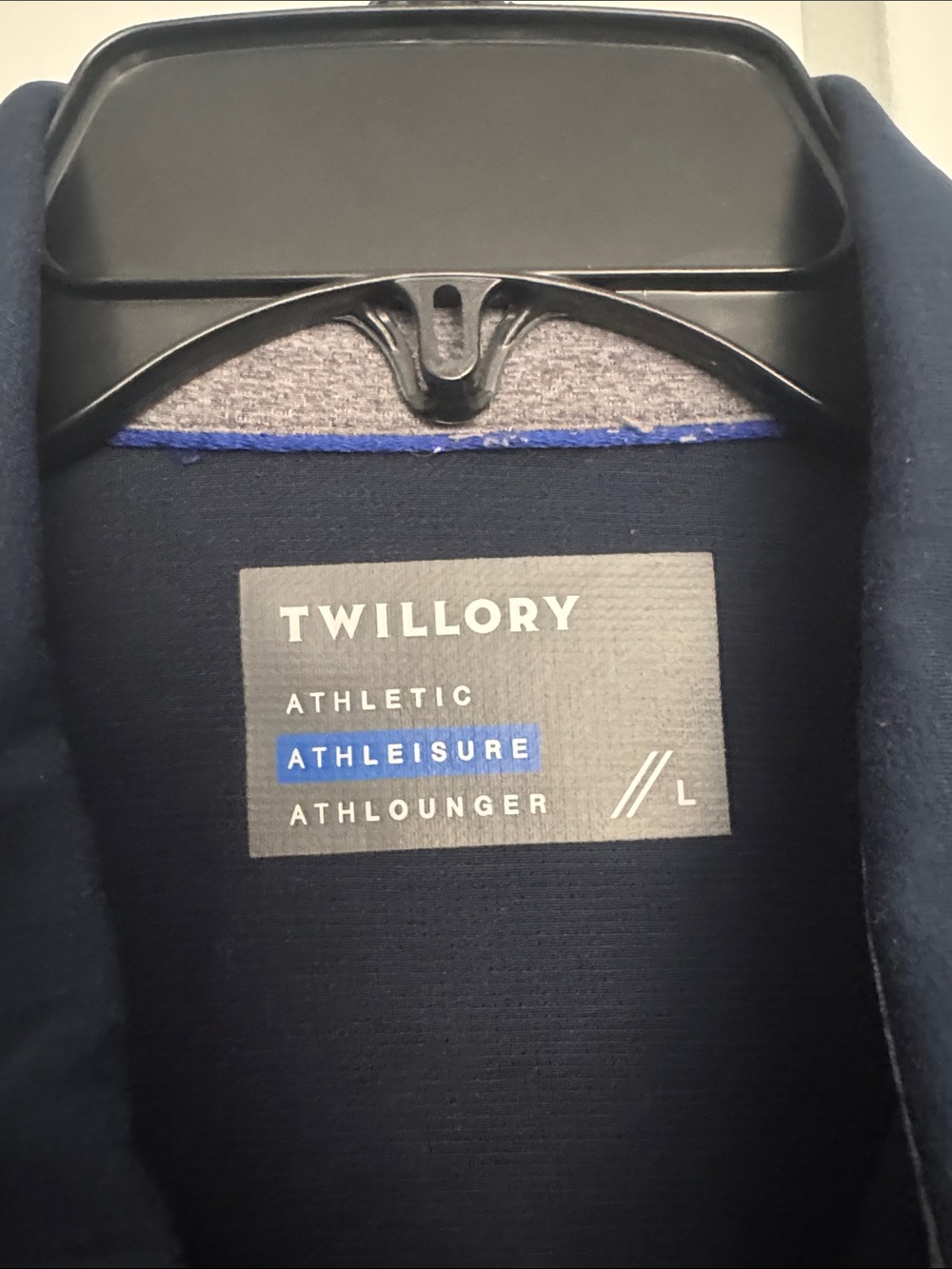 Men's Navy Twillory Long-Sleeve Button-Up Polo - Picture 3 of 3